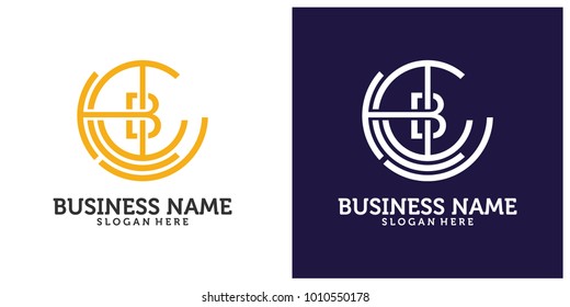 Initial B C O logo design template 