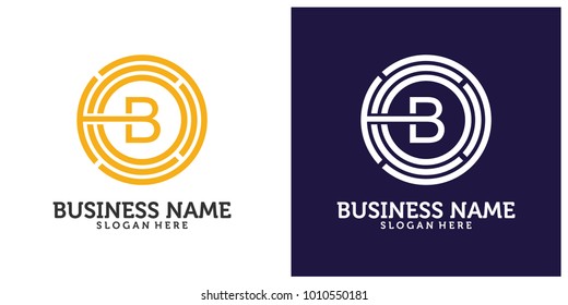 Initial B C O logo design template 