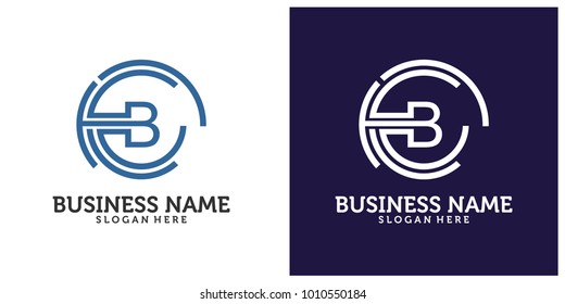 Initial B C O logo design template 