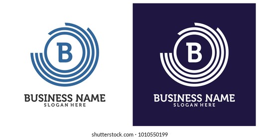 Initial B C O logo design template 