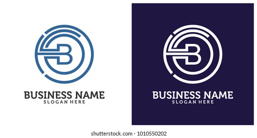 Initial B C O logo design template 