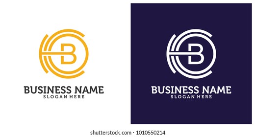 Initial B C O logo design template 