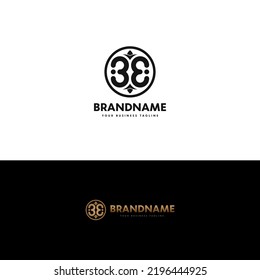 Initial B E 3 Elegant Artistic Logo Design, Initial Signature Creative Template