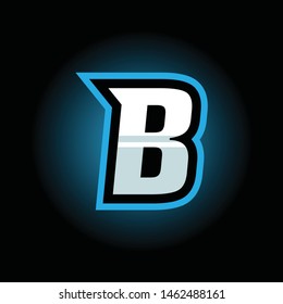 Initial B Esport Logo Design Template Inspiration