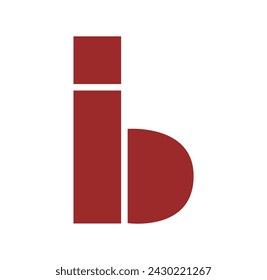 initial b icon logo art design template vector