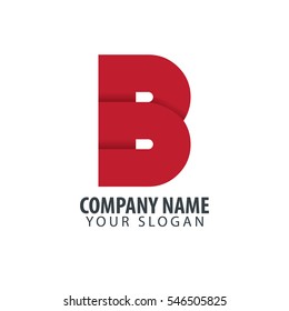 Initial B Isolated Letter Logo 
