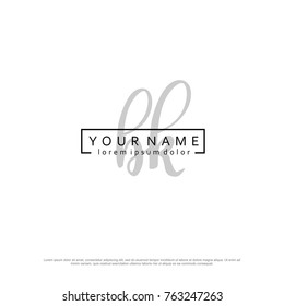 Initial B & K elegant logo template vector