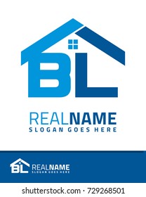 Initial B & L real estate logo template vector