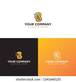 initial b letter bee logo vector illustration design template