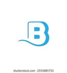 initial b letter design. b logo icon symbol, alphabet letter B logo design, Illustration vector graphic of B elegant, simple, minimal, and luxury serif font alphabet letter