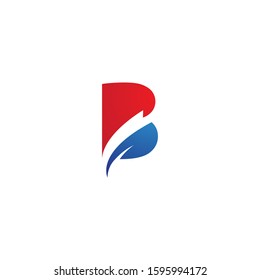 Initial B letter Falcon Eagle Bird Logo Template vector