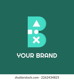 Initial B letter logo concept. Suitable for game company, developer, etc.