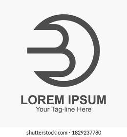 Initial B letter logo design. Modern template design. Vector icon
