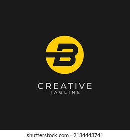 Plantilla del vector de diseño del logotipo de la letra B inicial. Alfabetización monográfica y creativa