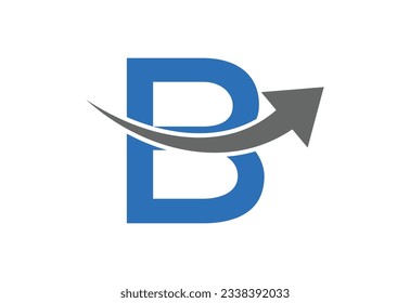 Letra B inicial Diseño de logotipo, concepto de diseño de vectores