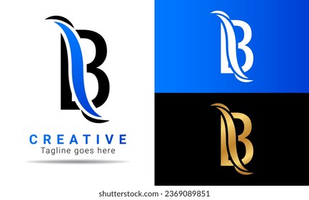 Initial B Letter Logo Design. Creative Modern B Letter logo vector template