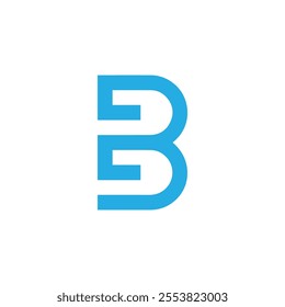 initial b letter logo design vector template, b logo design vector template for any business, b icon design vector for monogram, symbol for business, Illustration vector graphic of B initial letter.