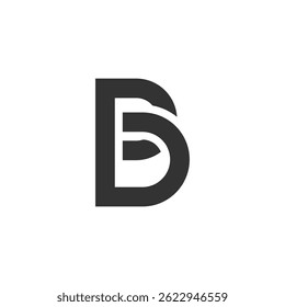 Initial b letter logo design vector template.