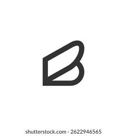 Initial b letter logo design vector template.