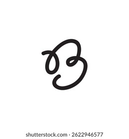 Initial b letter logo design vector template.
