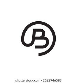 Initial b letter logo design vector template.