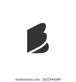 Initial b letter logo design vector template.