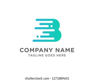 Initial B Letter Vector Logo Design Template