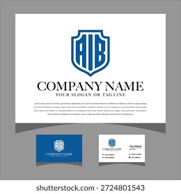 Diseño inicial del logotipo de A I B para varios Vectores de negocios creativos