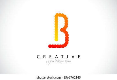 Initial B Modern Trendy Design Logo Concept. Creative look Icon Logo with circle and gradient style Vector Illustration.