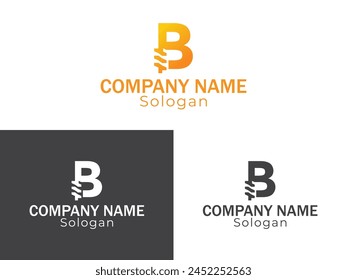 Initial B monogram alphabet with gear swoosh and oil. Oil and gas logo concept. Font emblem. Modern vector logo for petroleum business and company identity