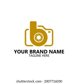 INITIAL B FOTOGRAPHY LOGO Design GOlD Konzept Idee