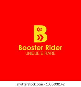 Initial B Symbol for racing, sport logo design vector concept
