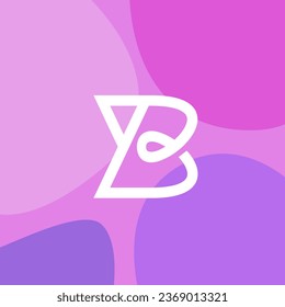 Initial B Tulip Flower Abstract Logo Design Vector. Letter B Logo Identity for Branding, Business, Real Estate, Fasion and Elegant Brand