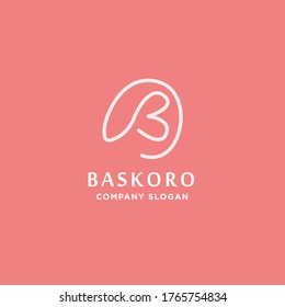 Initial B for Vintage Bouquet logo design inspiration