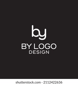 Initial B Y logo design in vector format, showcasing a sleek and professional monogram style—ideal for branding, personal identity, business logos, and creative projects across digital or print media.