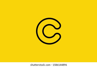 Initial based clean and minimal C Logo. C letter creative fonts monogram icon symbol. Universal elegant luxury alphabet vector design