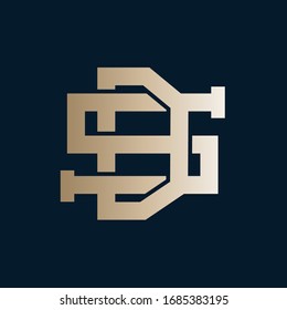 Initial based clean and minimal D Logo. DS S D letter creative fonts vintage monogram icon symbol. Gradient  color vector.
