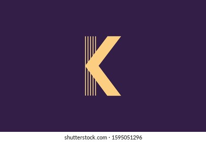 Initial based clean and minimal K Logo. K letter creative fonts monogram icon symbol. Universal elegant luxury alphabet vector design