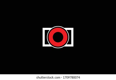 Ursprünglicher, sauberer und minimaler Buchstabe. O Fotografy Logo kreative Schriftarten Monogramm Symbol. Universelles, elegantes Alphabet-Design der Vektorillustration
