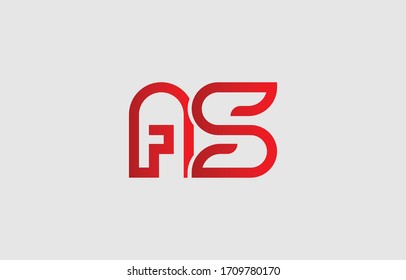 Initial based clean and minimal letter. AS SA logo creative fonts monogram icon symbol. Universal elegant luxury alphabet vector design