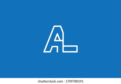 Initial based clean and minimal letter. AL LA logo creative fonts monogram icon symbol. Universal elegant luxury alphabet vector design
