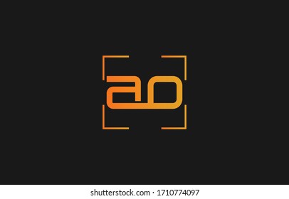 Initial based clean and minimal letter. AO OA logo creative fonts monogram icon symbol. Universal elegant luxury alphabet vector design