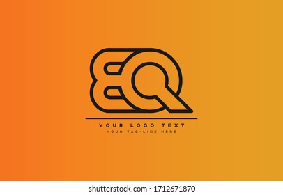 Initial based clean and minimal letter. BQ QB B Q logo creative fonts monogram icon symbol. Universal elegant luxury alphabet vector design