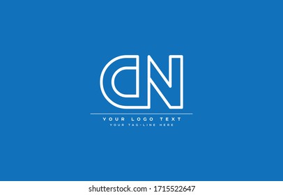Initial based clean and minimal letter. DN ND D N logo creative fonts monogram icon symbol. Universal elegant luxury alphabet vector design