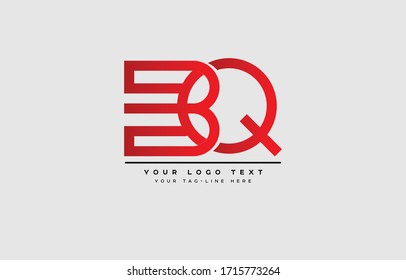 Initial based clean and minimal letter. BQ QB B Q logo creative fonts monogram icon symbol. Universal elegant luxury alphabet vector design