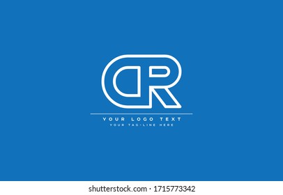 Initial based clean and minimal letter. DR RD D R logo creative fonts monogram icon symbol. Universal elegant luxury alphabet vector design