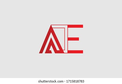 Initial based clean and minimal letter. AE EA logo creative fonts monogram icon symbol. Universal elegant luxury alphabet vector design