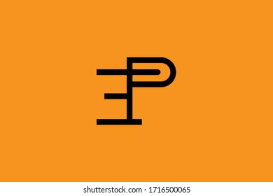 Initial based clean and minimal letter. EP logo creative and monogram icon symbol. Universal elegant luxury alphabet vector design