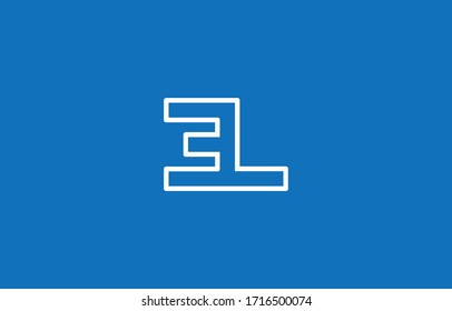 Initial based clean and minimal letter. EL logo creative and monogram icon symbol. Universal elegant luxury alphabet vector design