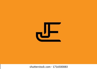 Initial based clean and minimal letter. JE logo creative and monogram icon symbol. Universal elegant luxury alphabet vector design